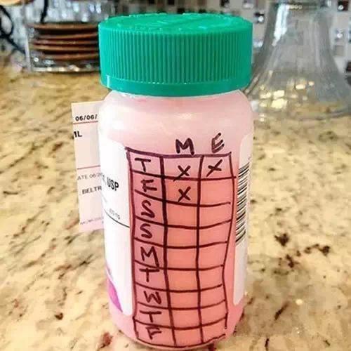 Keep track of your baby’s doses by writing a chart