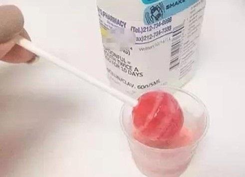 Dip the lollipop with the medicine if the baby is avoiding in taking the medication