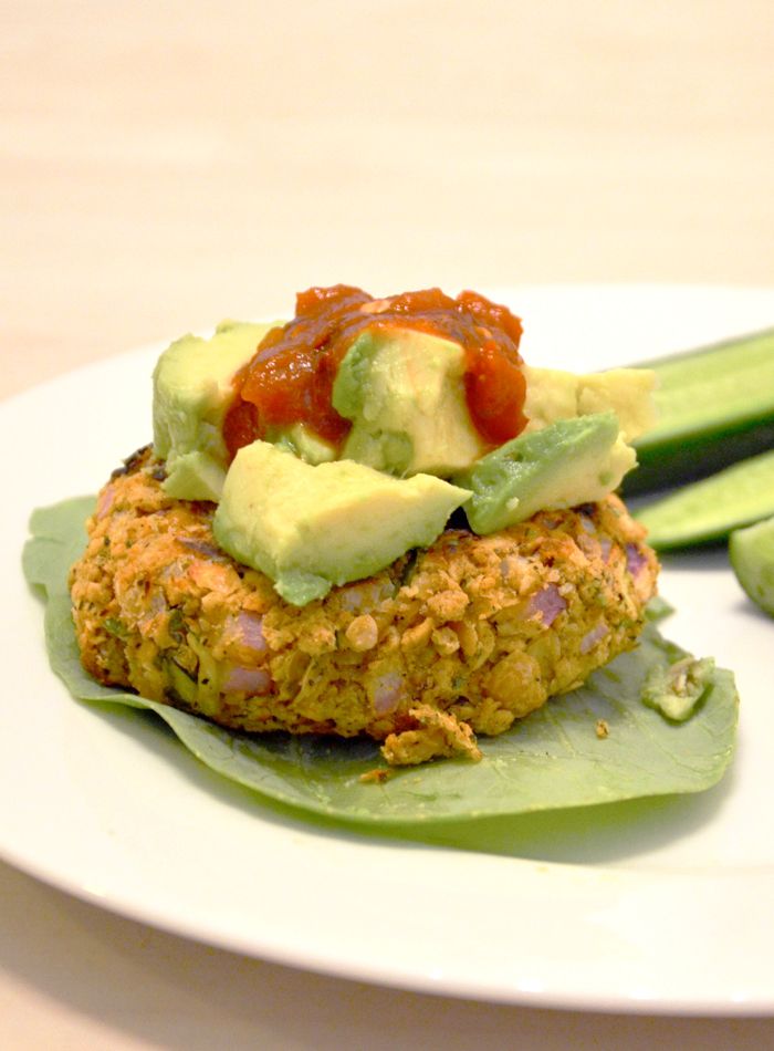 Spicy Chickpea Veggie Burgers