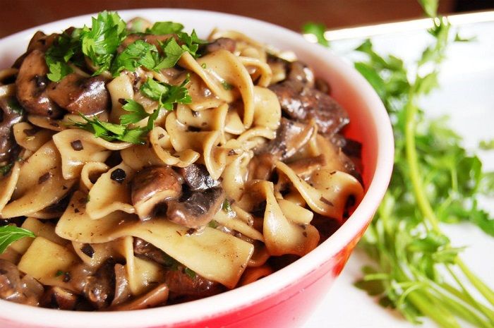 Vegan Mushroom Stroganoff