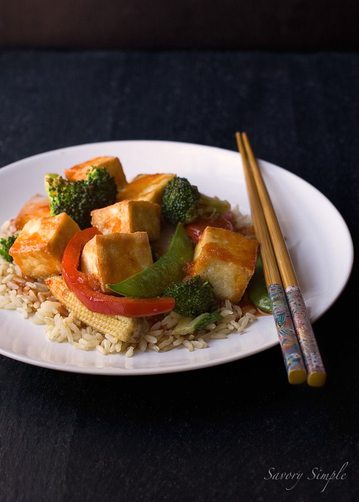 Sweet and Spicy Asian Tofu