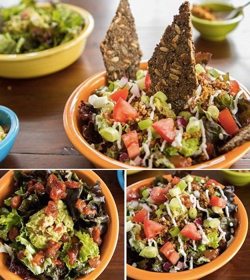 Layered Raw Taco Salad