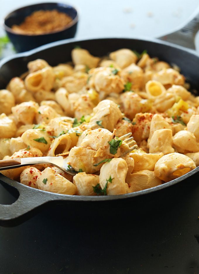Vegan Green Chili Mac ‘n’ Cheese