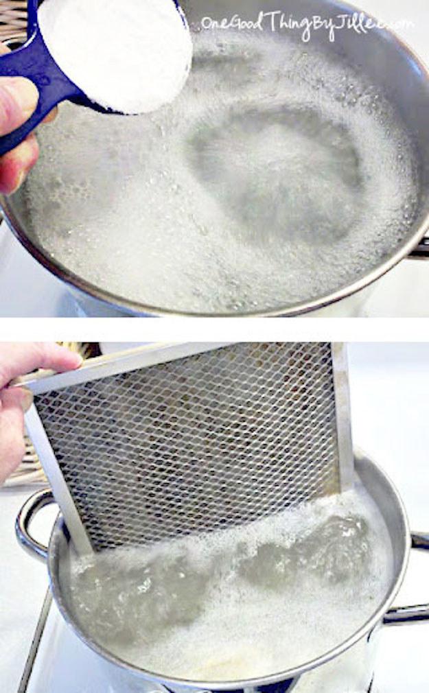 How to Clean a Greasy Stove Hood Filter