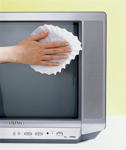 Coffee Filter as Screen Cleaner