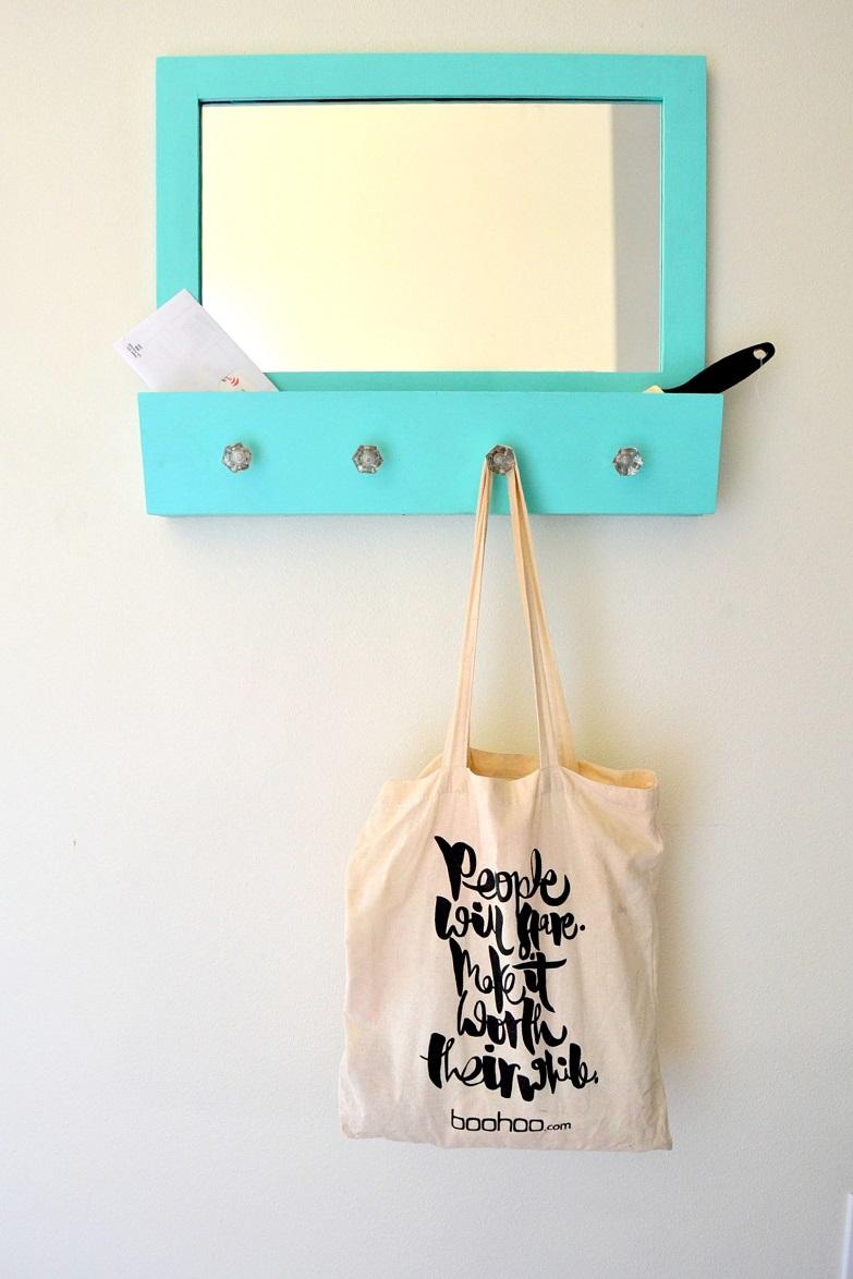 Entryway Mirror and Accessory Holders