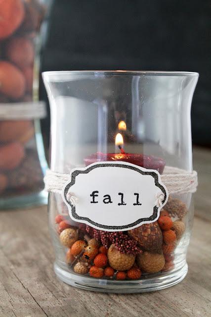 Decorated Vases for Fall