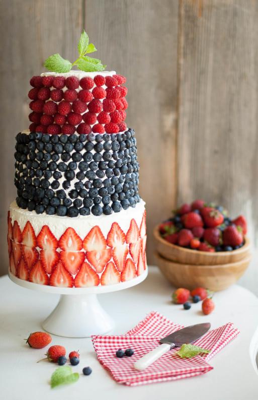 A Berry Covered Birthday Cake