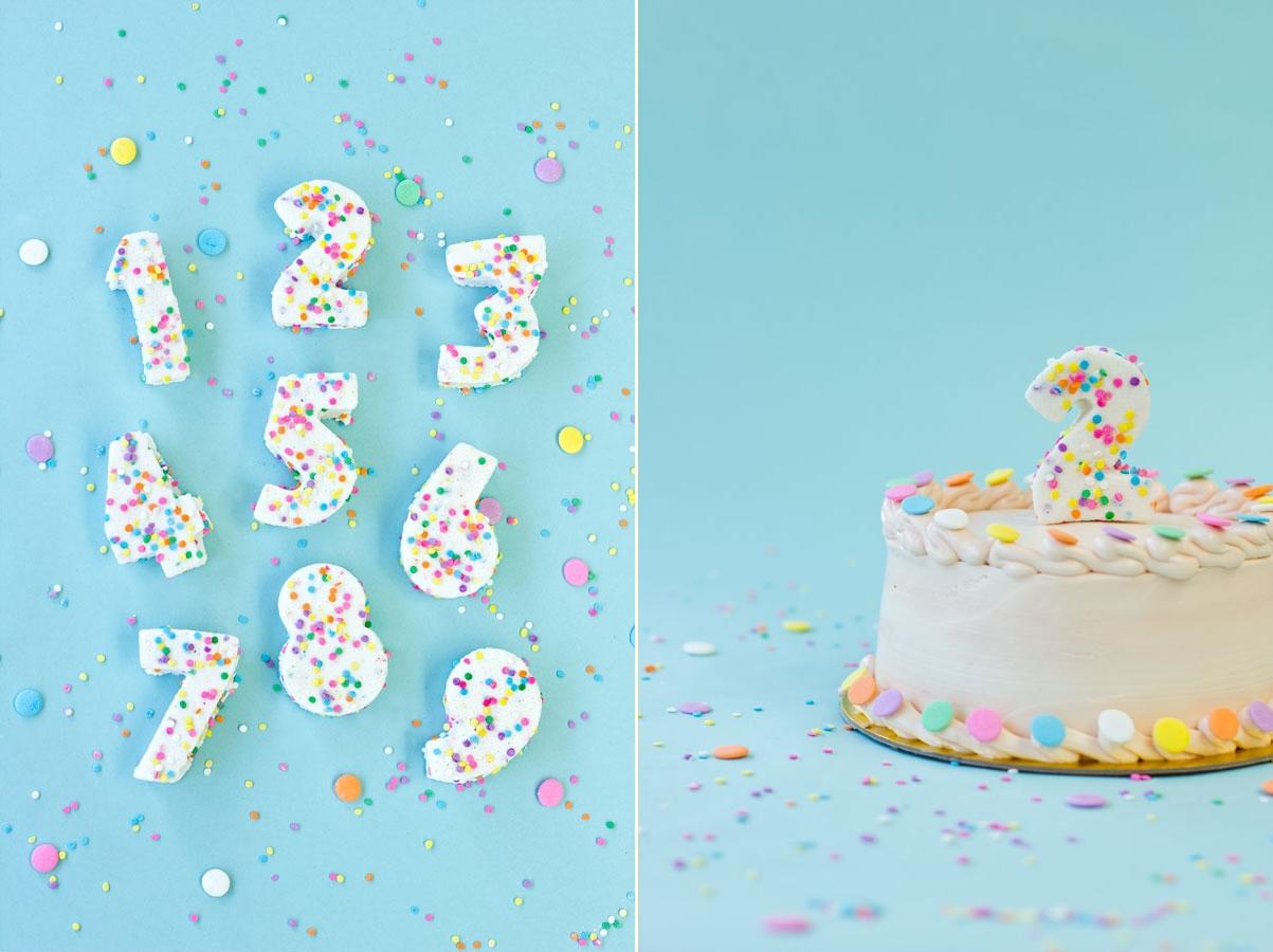 Confetti Marshmallow Numbers