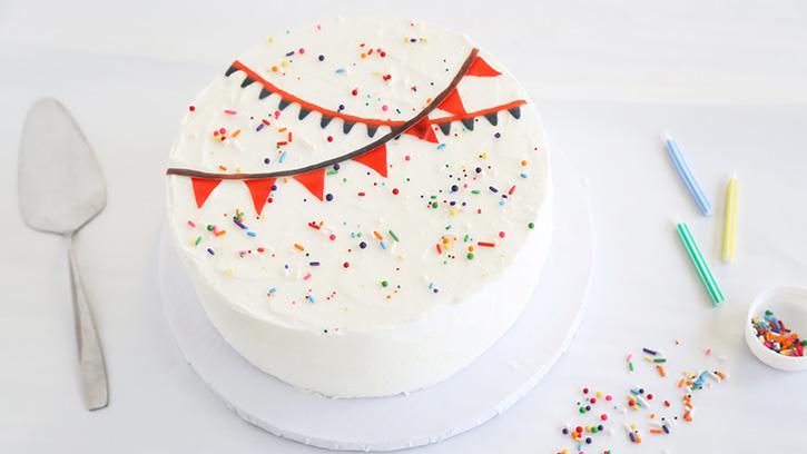 Decorate a Cake with Flag Bunting