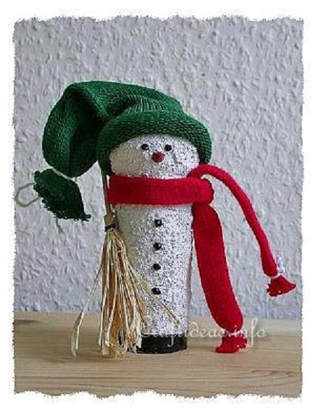 Paper Tube Snowman
