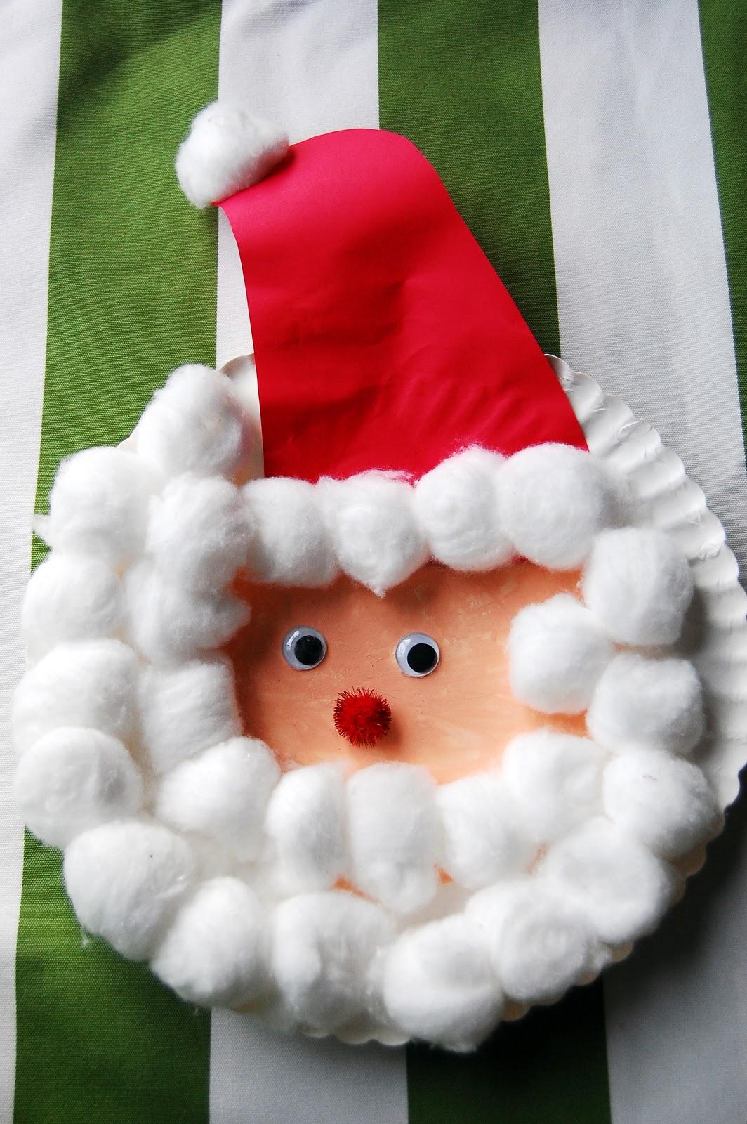 Paper Plate Santa