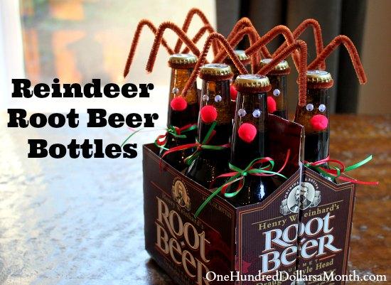 Reindeer Root Beer Bottles