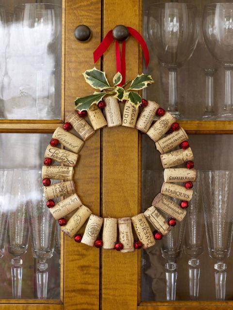 Cork Christmas Wreath