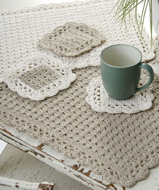 Crochet Coaster and Placemat