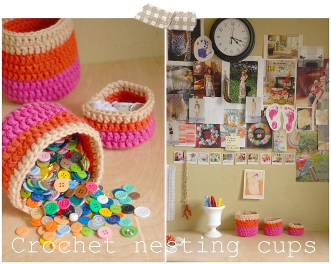 Crochet Nesting Cups