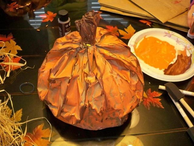 Brown Paper Bag Pumpkins