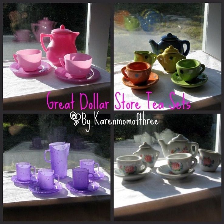 Dollar Store Tea Sets