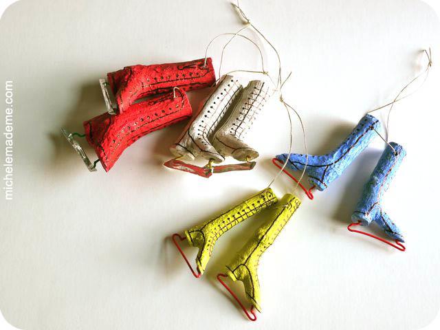 Twiggy Skate Ornaments