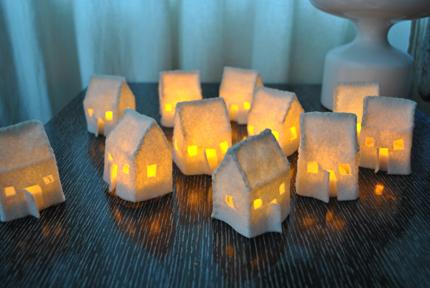 Tiny LED Felt House