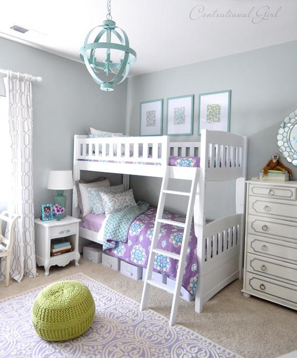 Lavender and Blue Girl Bedroom