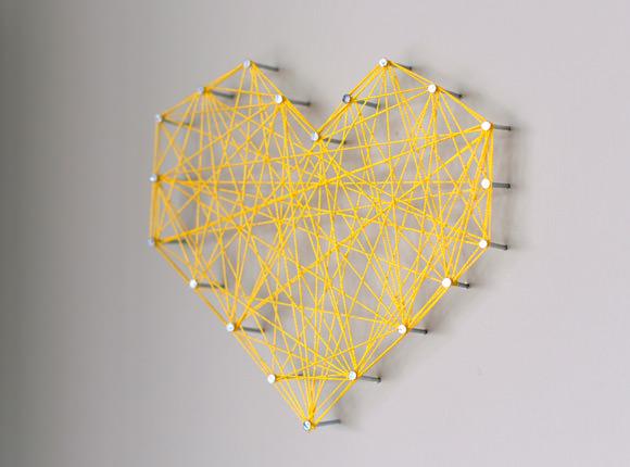 Threaded Heart Wall Art
