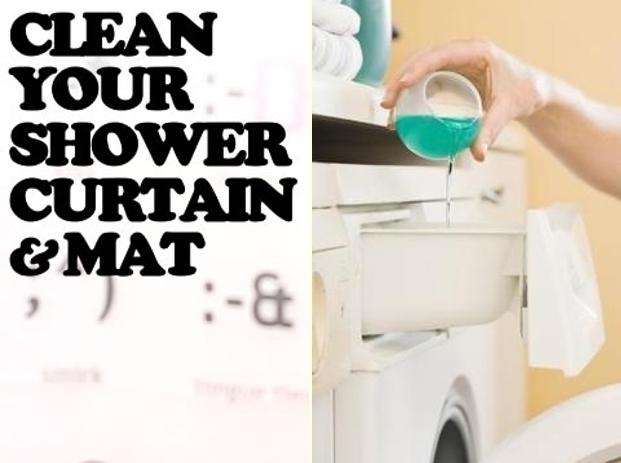 How to Clean Shower Curtain and Mat