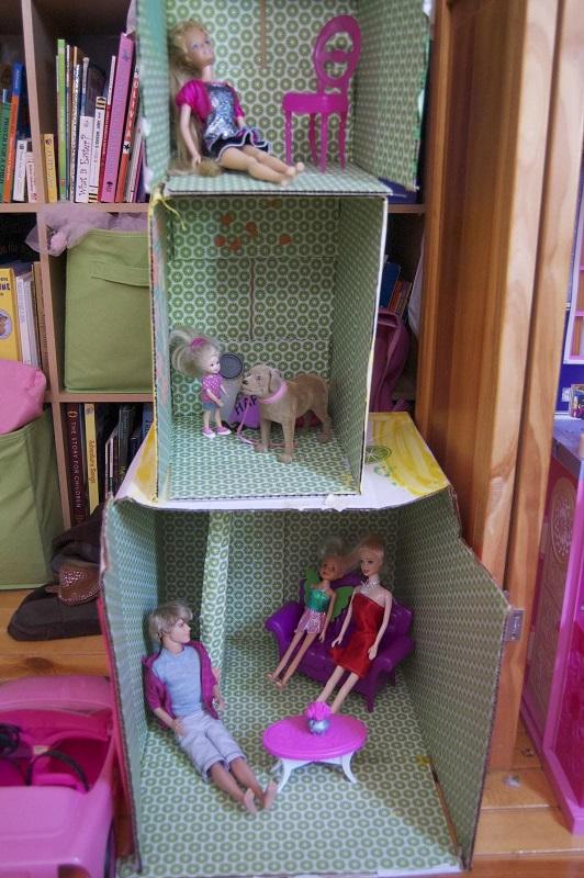 Upcycle Shoe Boxes into a Fun Doll House