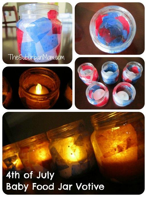 Baby Food Jar Votive Candle Holders