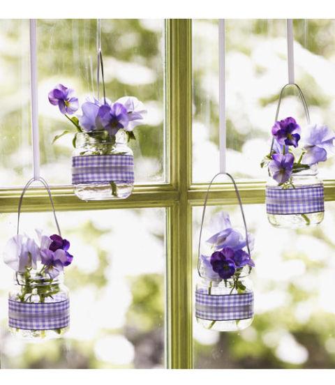 Purple Reigns from Repurposed Baby-food Jars