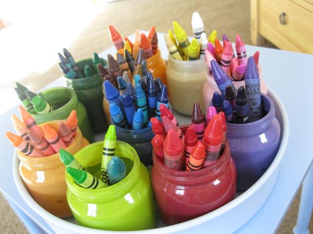 Crayon Organizer with PLAID Paints