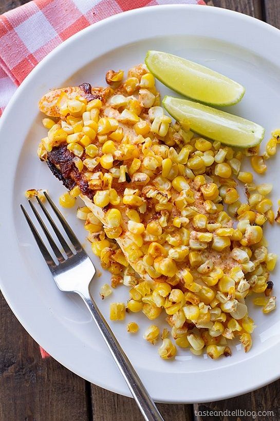 Tilapia with Roasted Corn