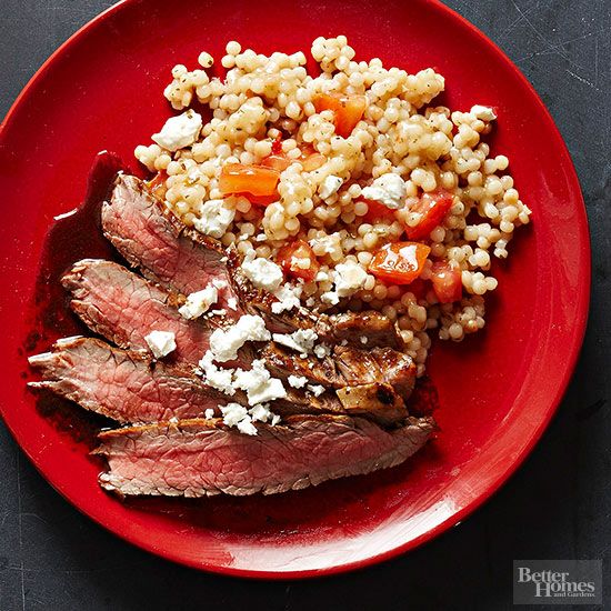 Mediterranean Couscous and Beef