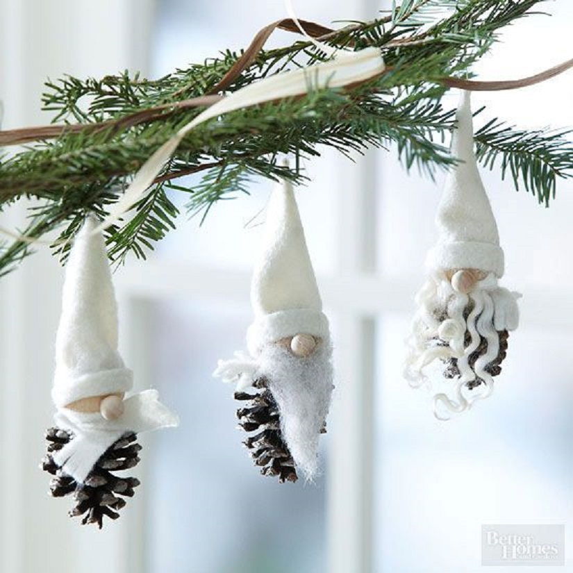 Pinecone Gnome Ornaments