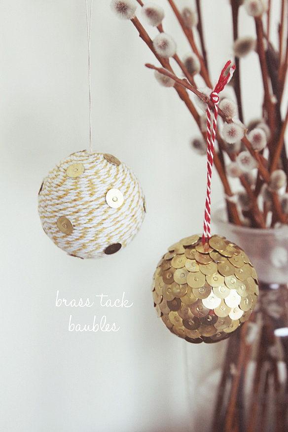 Brass-Tack Ornaments