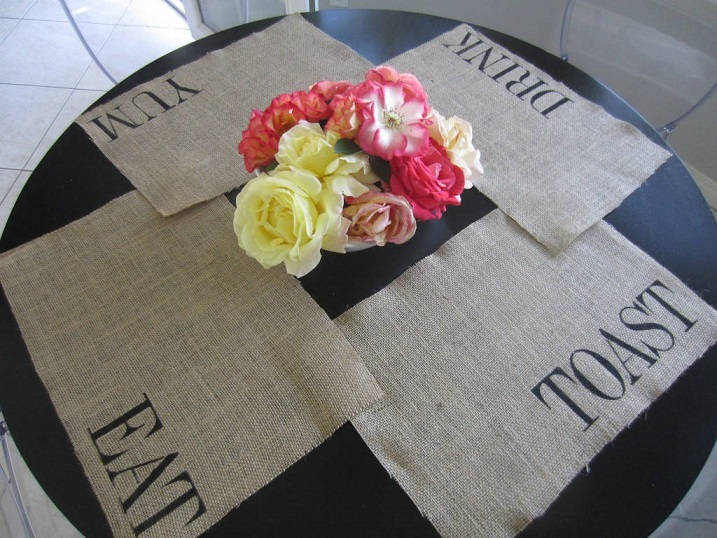 Stenciled Placemats