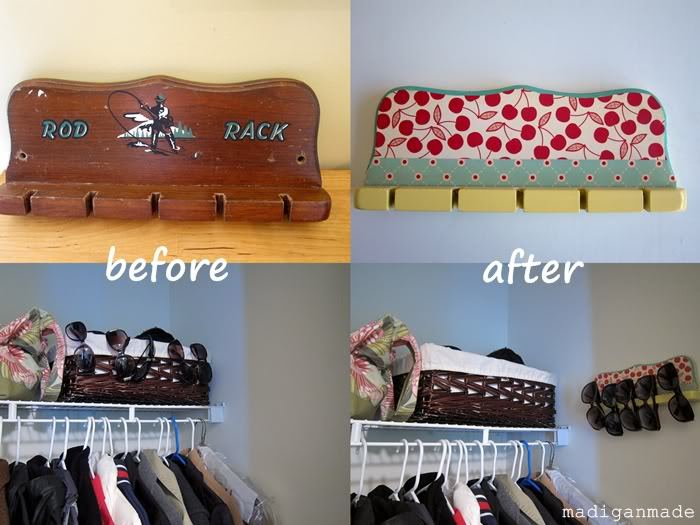 Repurpose a Spoon or Rod Rack into a Cute Sunglasses Holder