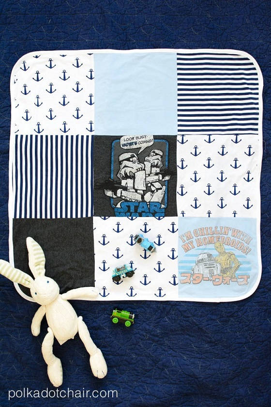 Upcycled T-Shirt Baby Blanket