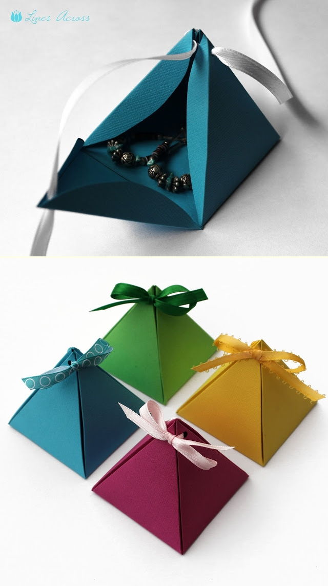 Paper Pyramid Gift Boxes