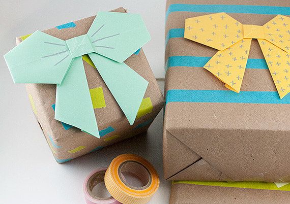 Origami Bows Gift Wrap