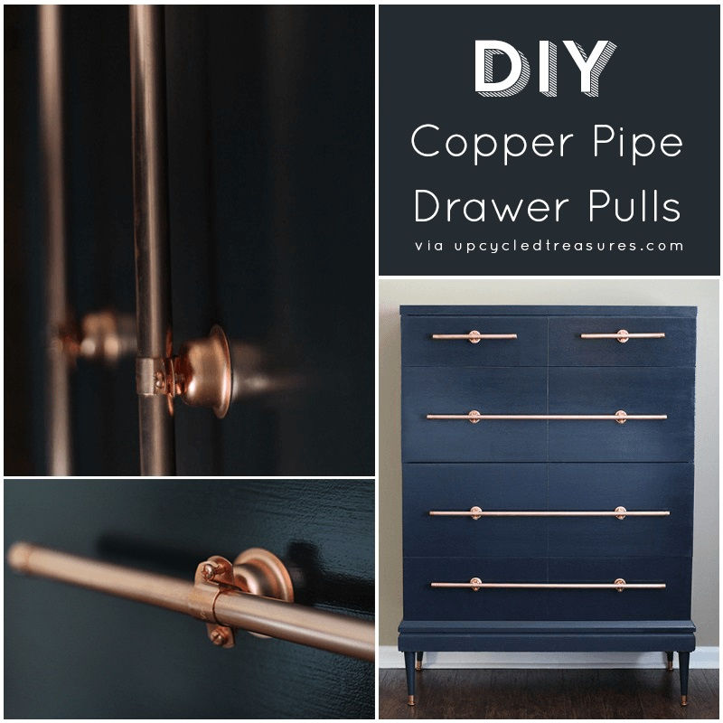 Copper Pipe Drawer Pulls