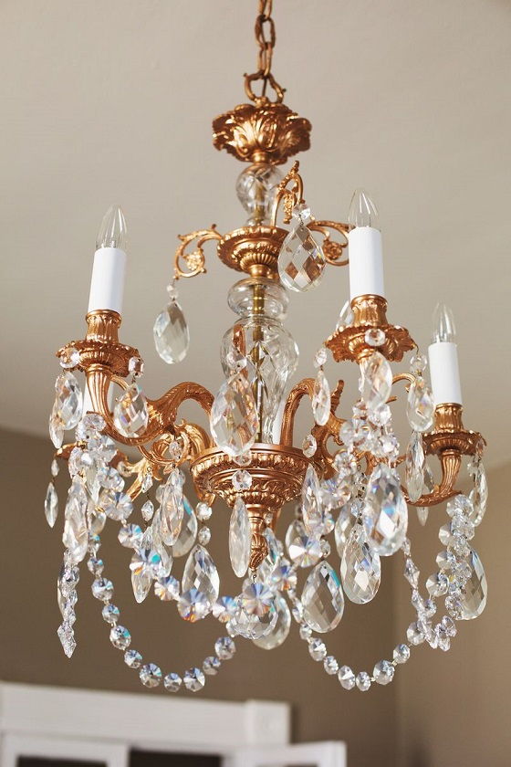 Restyled Copper Chandelier