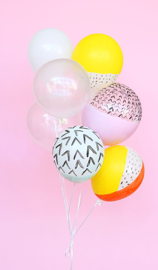 Graphic Painted Party Balloons