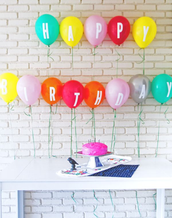 Letter Decal Balloon Banner