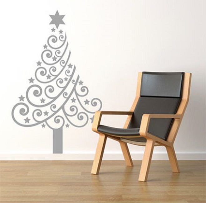 Christmas tree sticker
