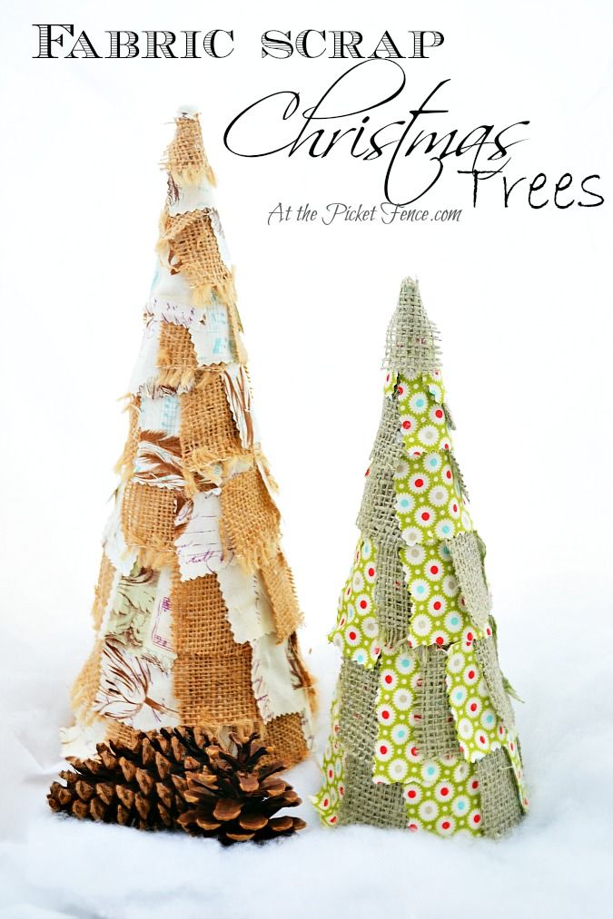 Fabric Scrap Christmas Tree