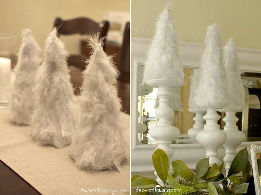 Simple Dreamy Feather Trees