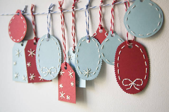 Embroidered Gift Tags