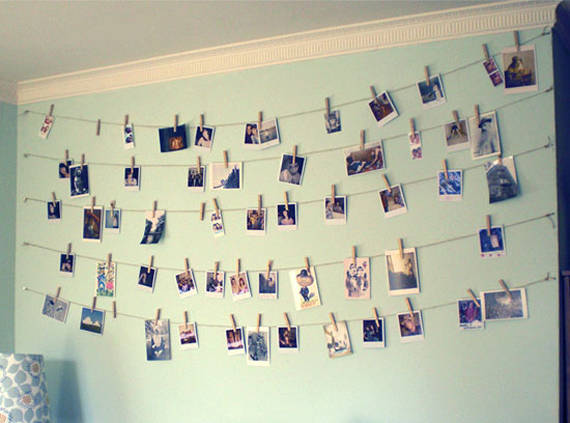 Clothesline Picture Holder