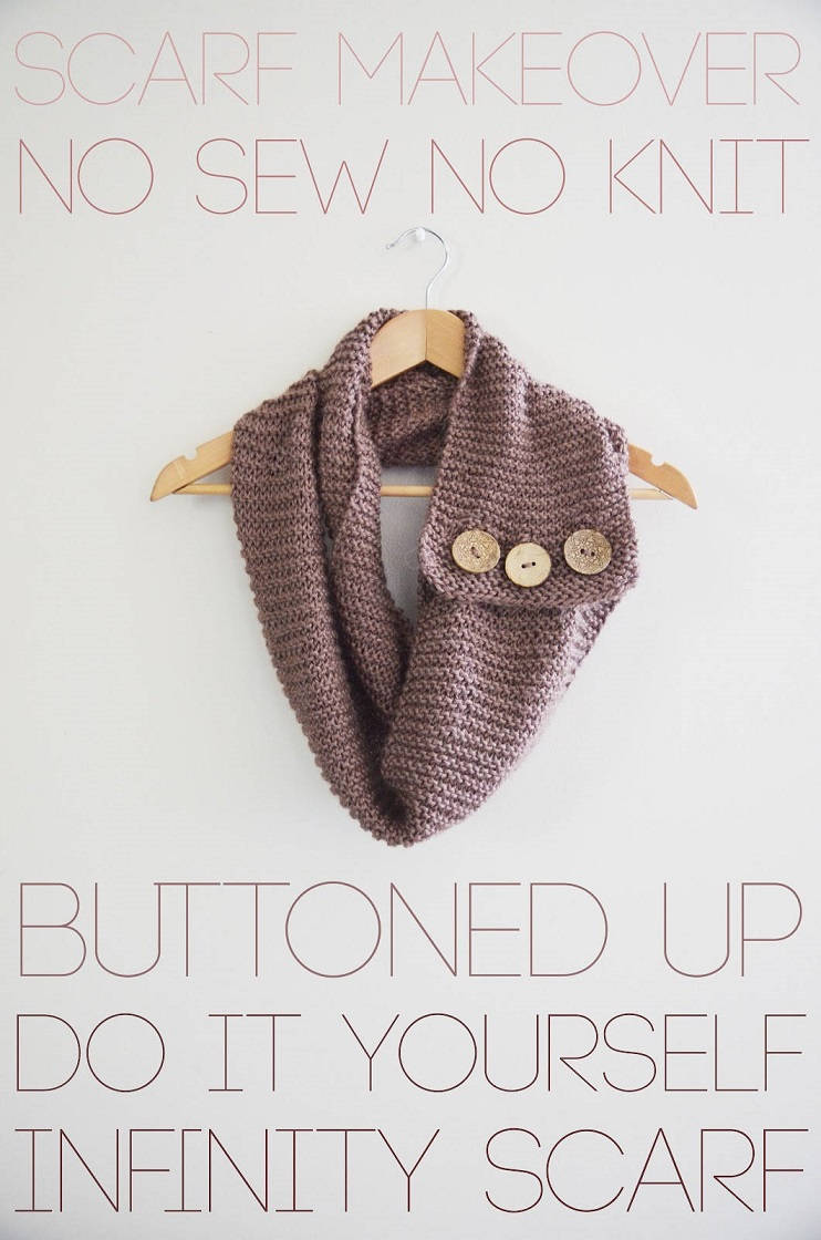 Buttoned Up Infinity Scarf